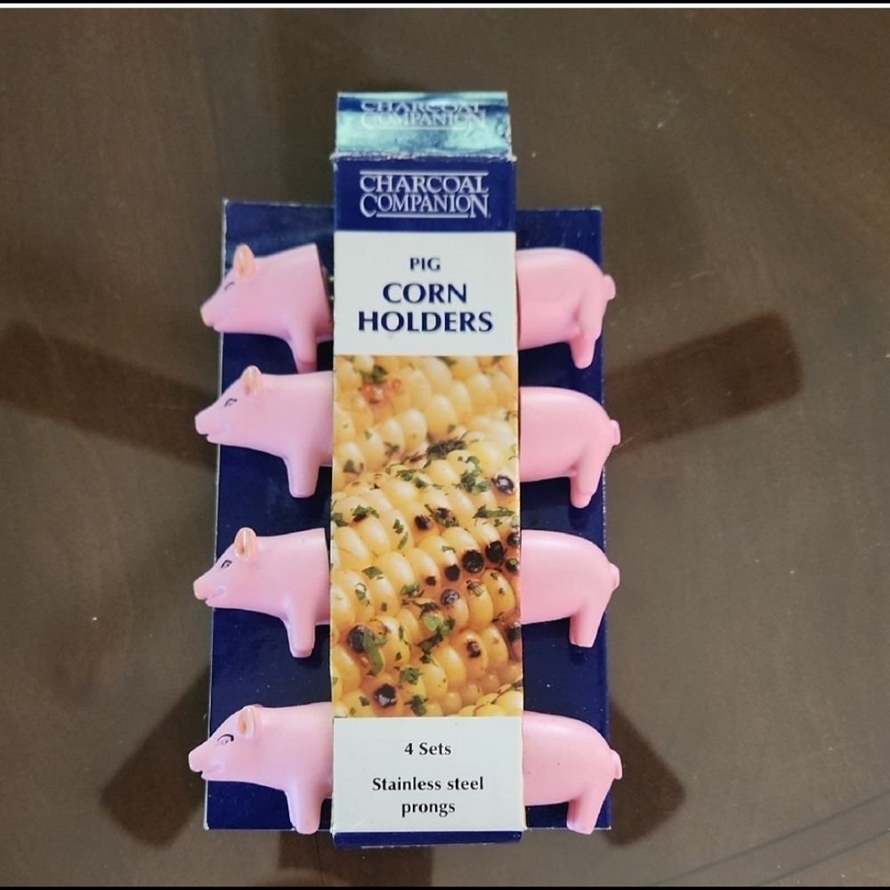 Pink Pig Corn Holders